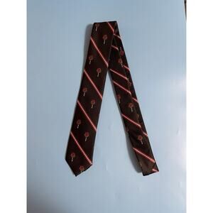 BB-CRE.8 Darth Rose Striped Necktie Black
